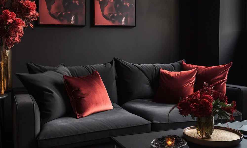 Living Room Ideas with Black Couches